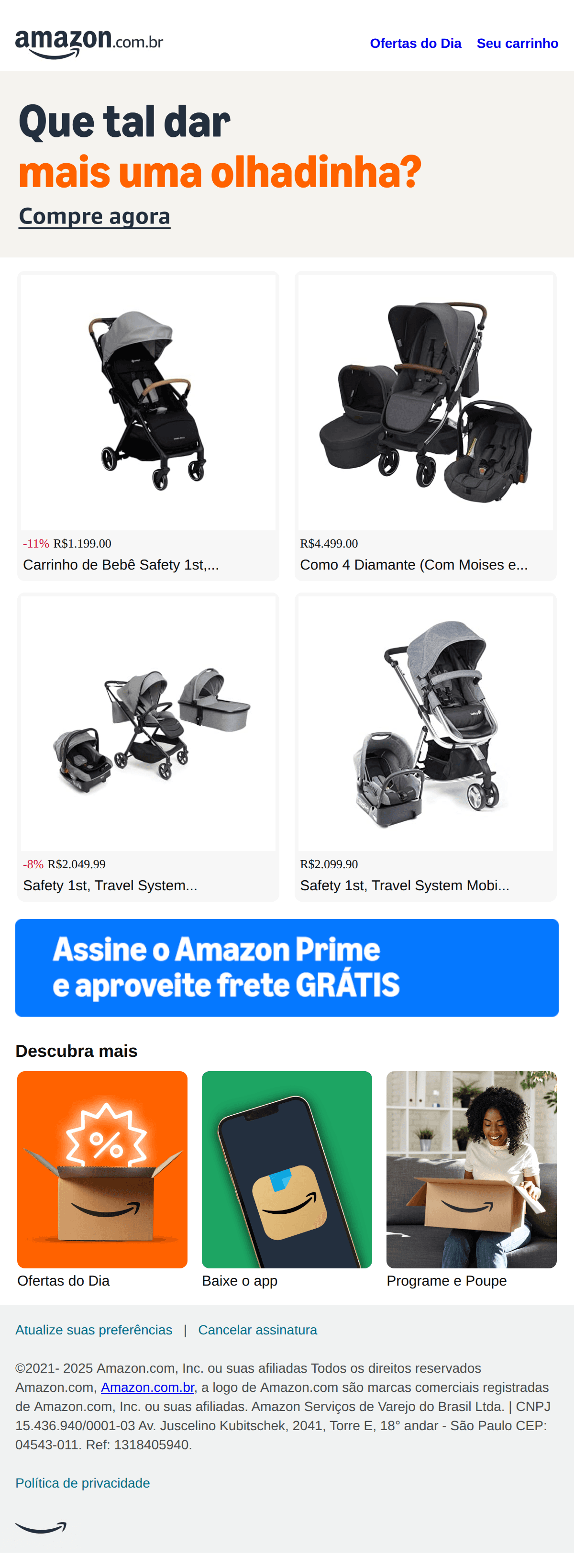 Amazon: Encontramos algo que talvez você goste