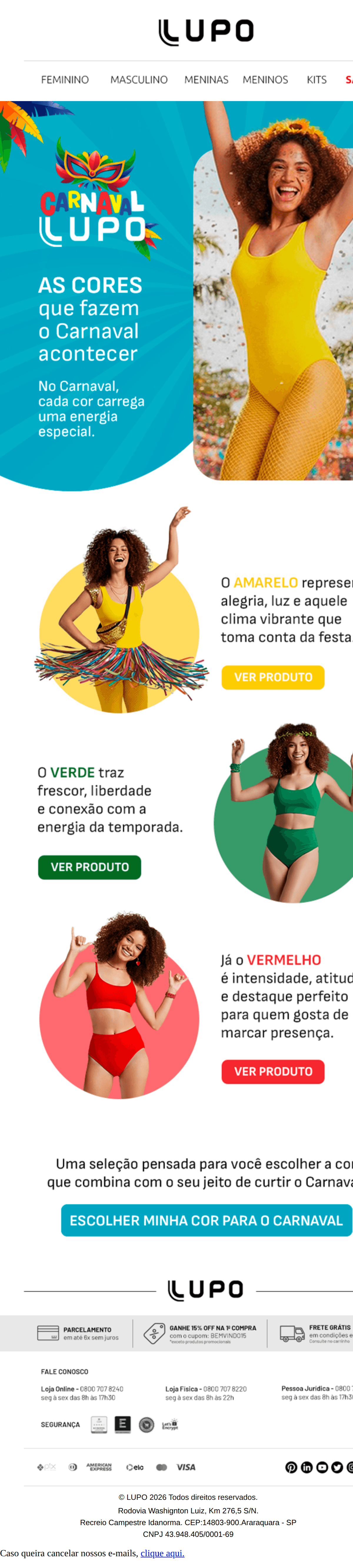 Lupo: Vista a energia do carnaval 🎉