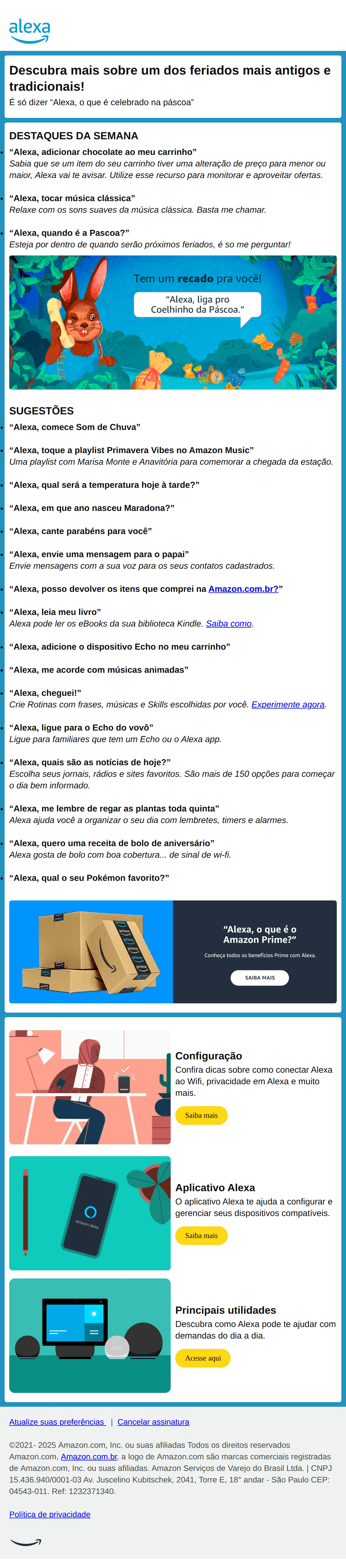 Alexa: Confira Novidades de Alexa