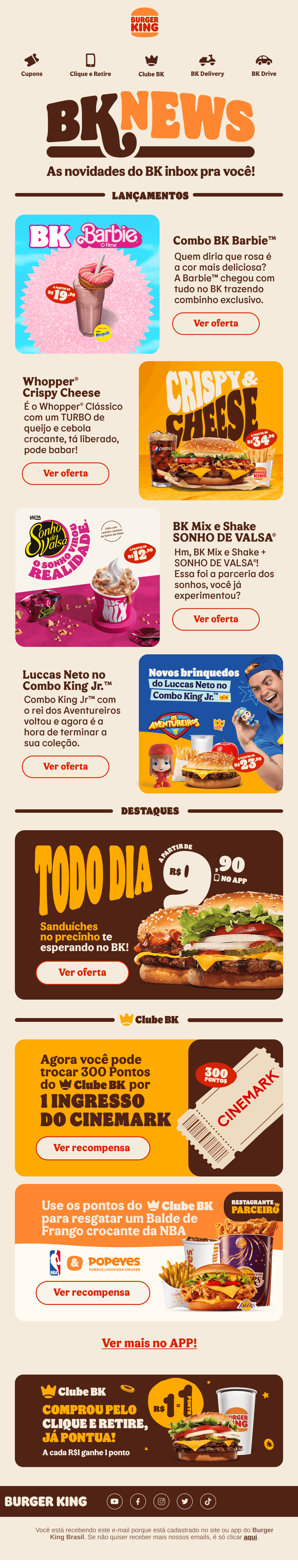 Burguer King: BK News, as notícias mais quentinhas direto da grelha. 🔥