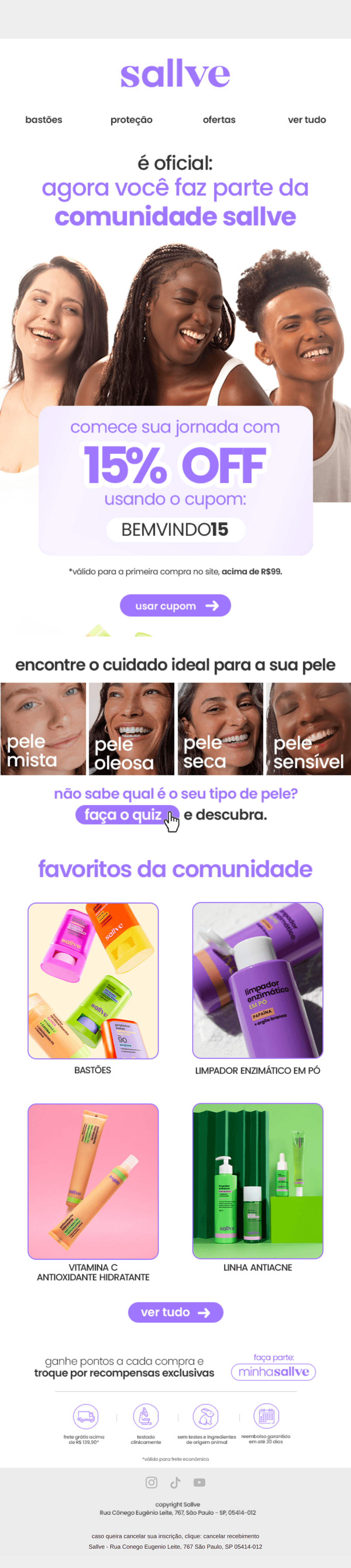 Sallve: Que bom ter você aqui! 💗