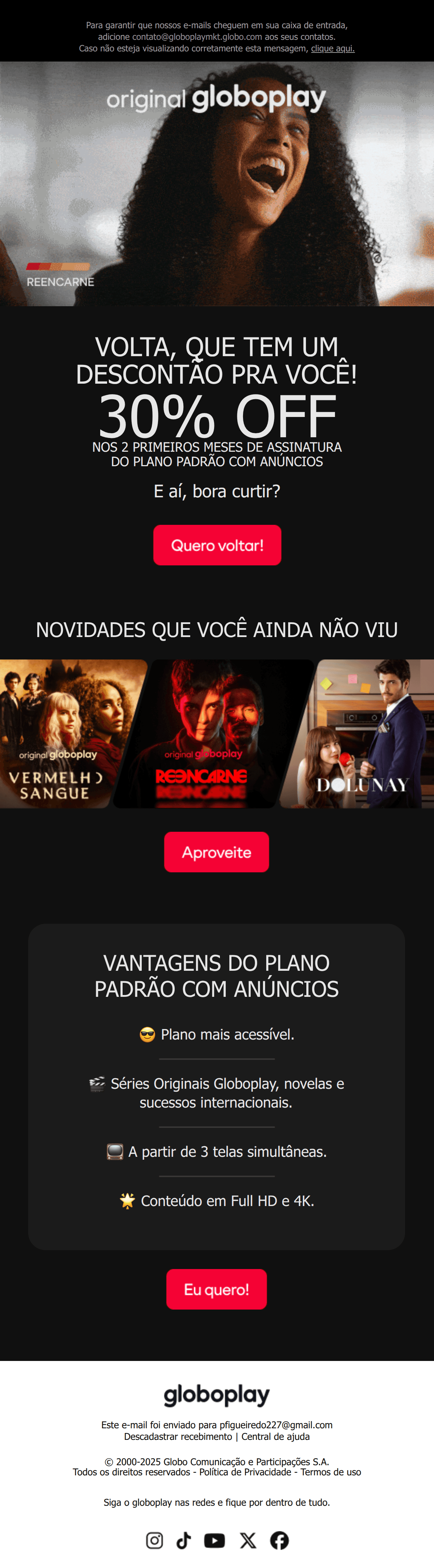 Globoplay: Tem uma surpresa guardada só pra você 🎁