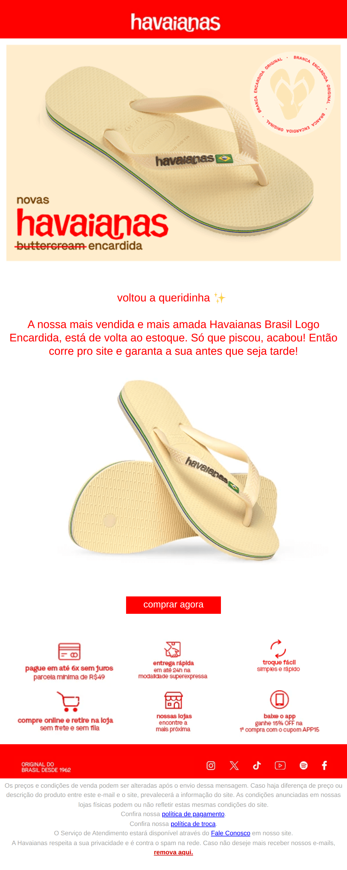 Havaianas: Todo mundo usa: Havaianas Encardida ✨