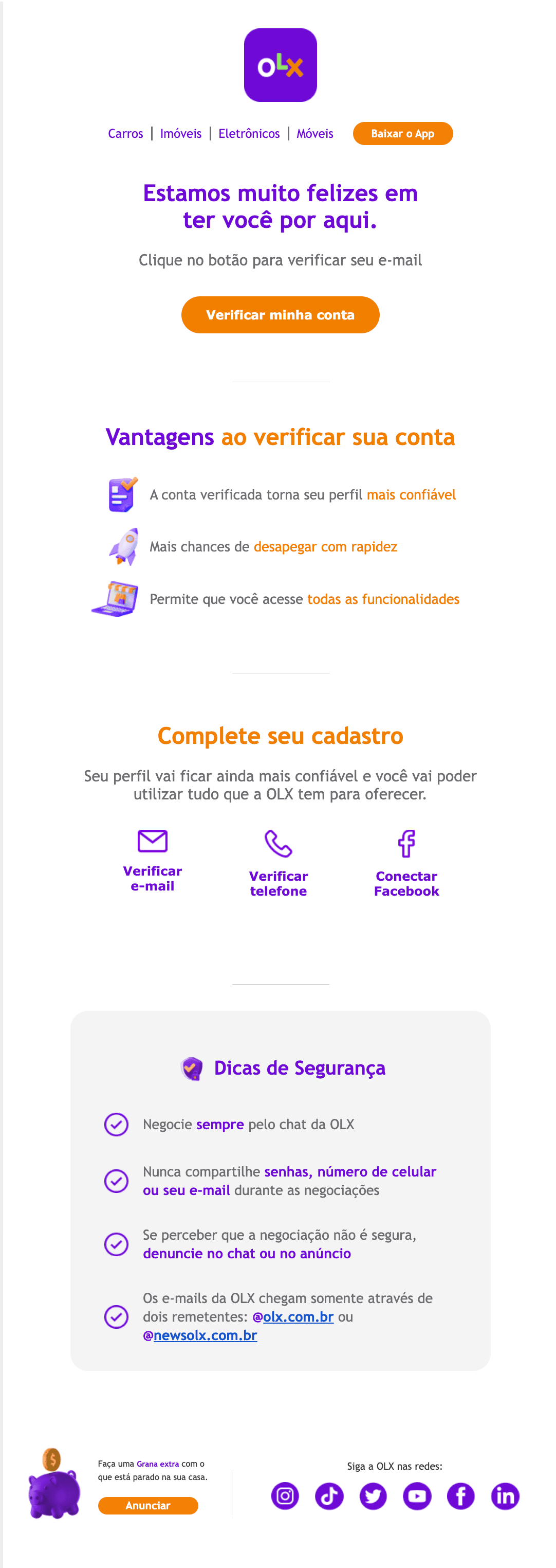 OLX: Bem-vindo à OLX!