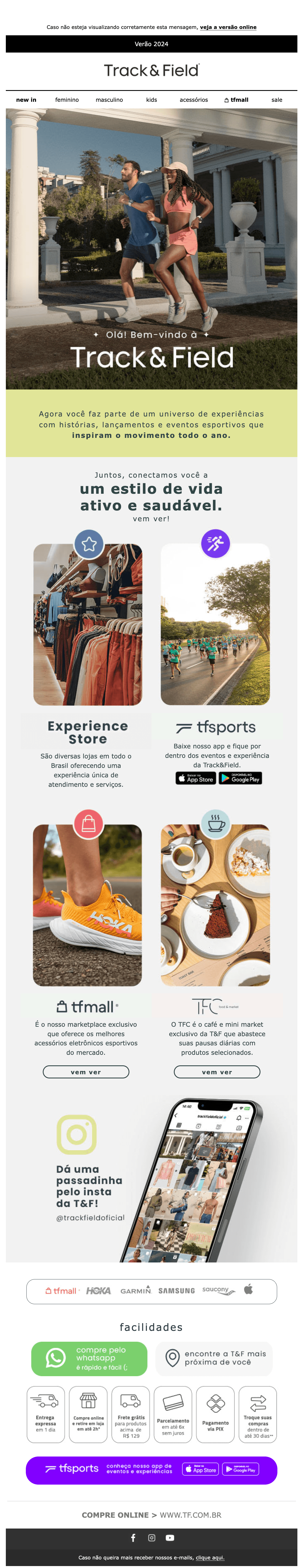 Track and Field: 😊 Olá! Seja bem-vindo(a) à Track&Field!